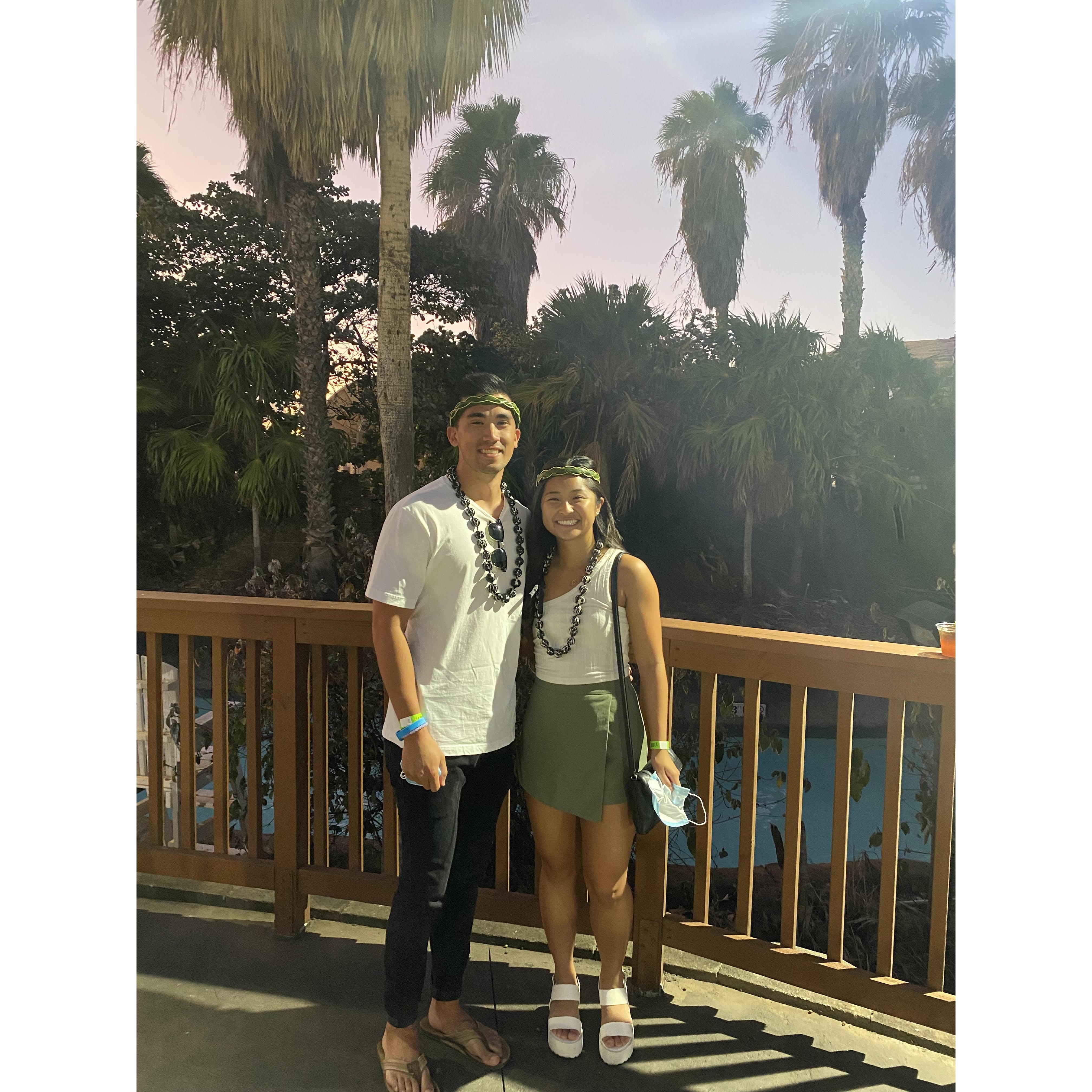First luau on Oahu together!