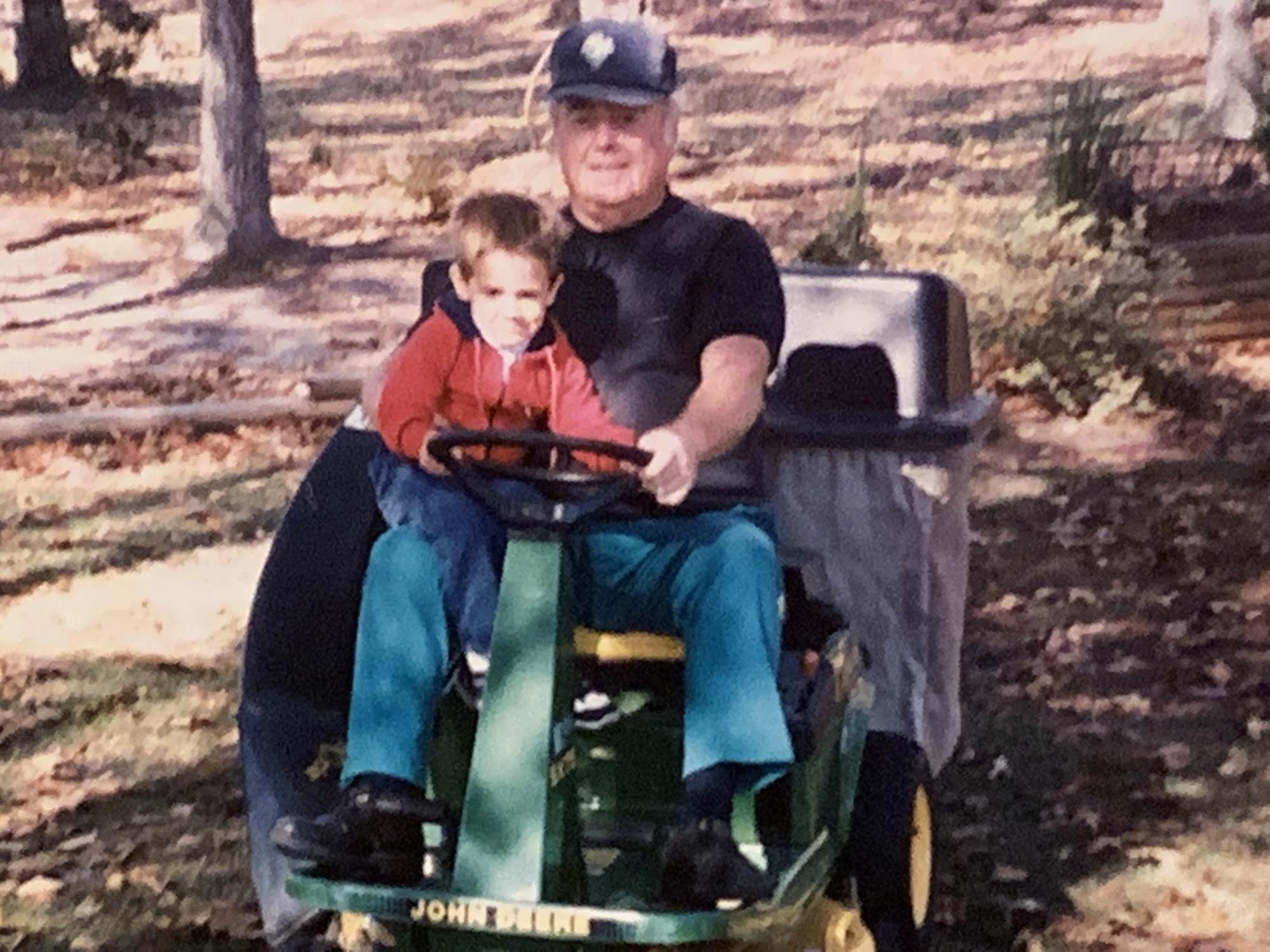 Michael with his grandfather