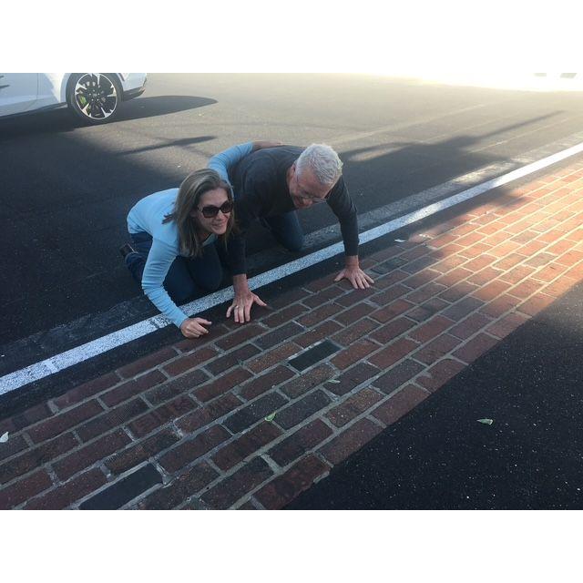 Post kissing the bricks....we do look like we belong, right?!