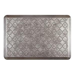 WellnessMats® Antique Collection, Trellis, 3' X 2', Silver
