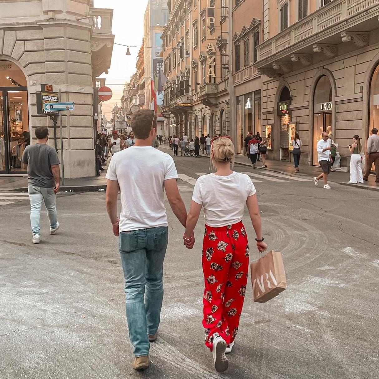 Walking through the streets of Rome