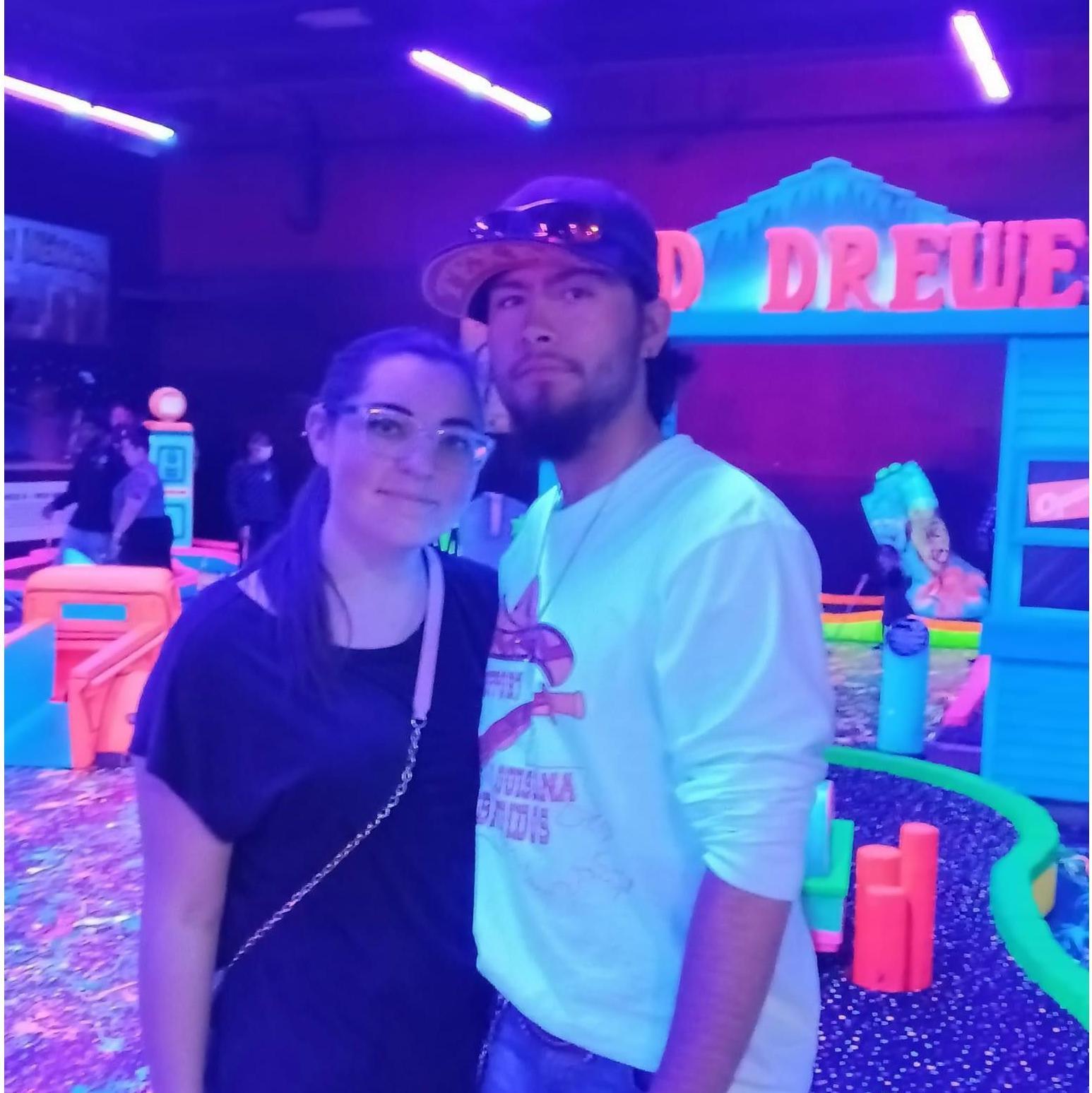 One of our very first dates.