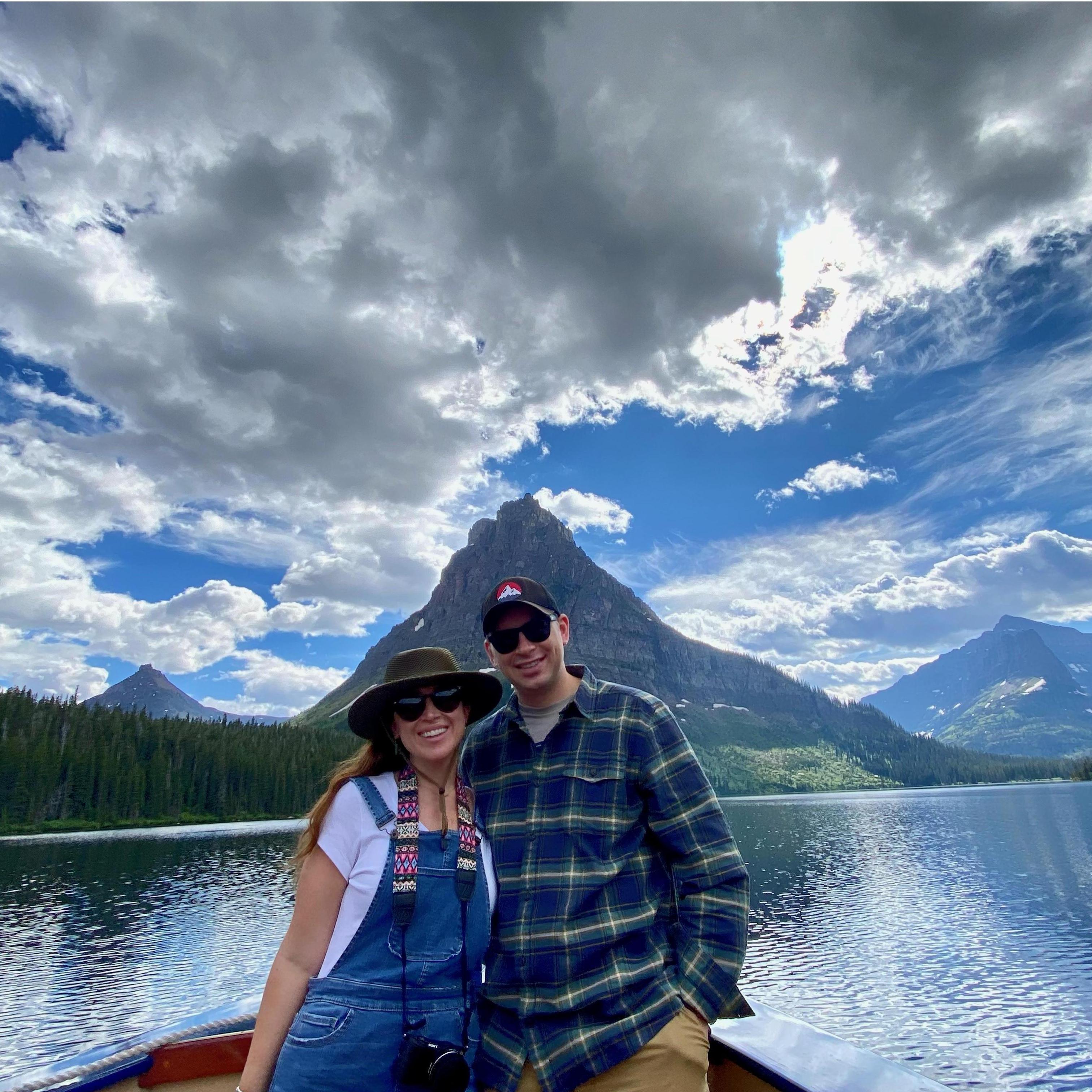 Cruising around Two Medicine Lake, East Glacier, Montana