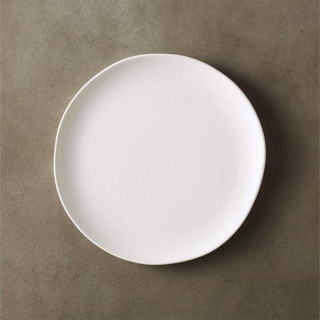 Crisp Matte White Salad Plate
