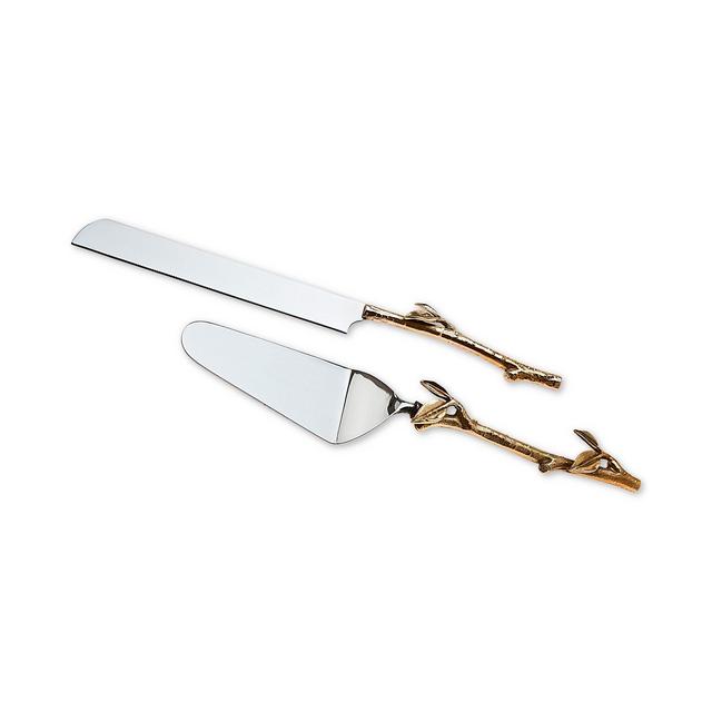 Godinger Leaf 2-Pc. Cake Serving Set
