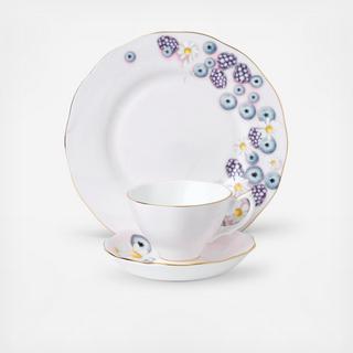 Alpha Foodie 3-Piece Teacup Set