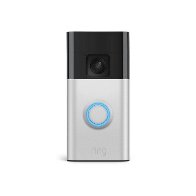 Ring Battery Doorbell, Home or business security with Head-to-Toe video, Live View with Two-Way Talk, and Motion Detection & Alerts, Satin Nickel