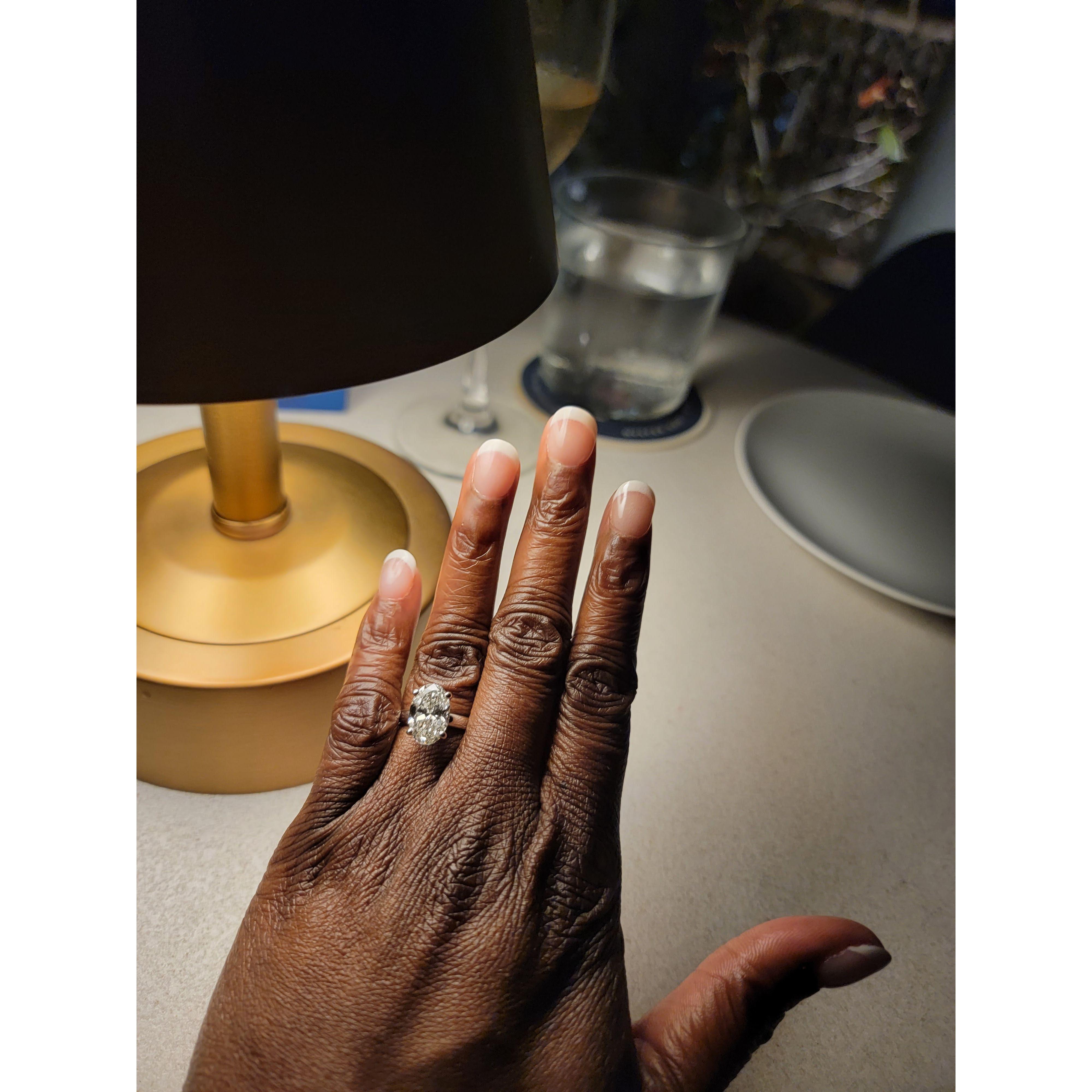 When he popped the question.