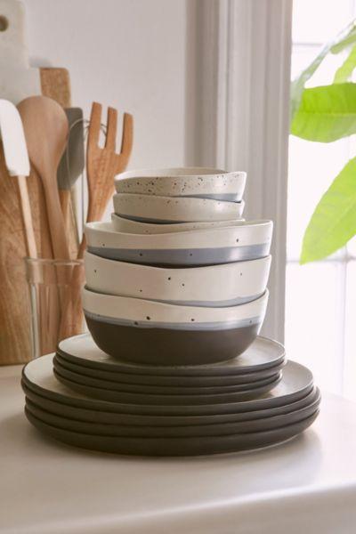 16-Piece Speckle Stoneware Dinnerware Set