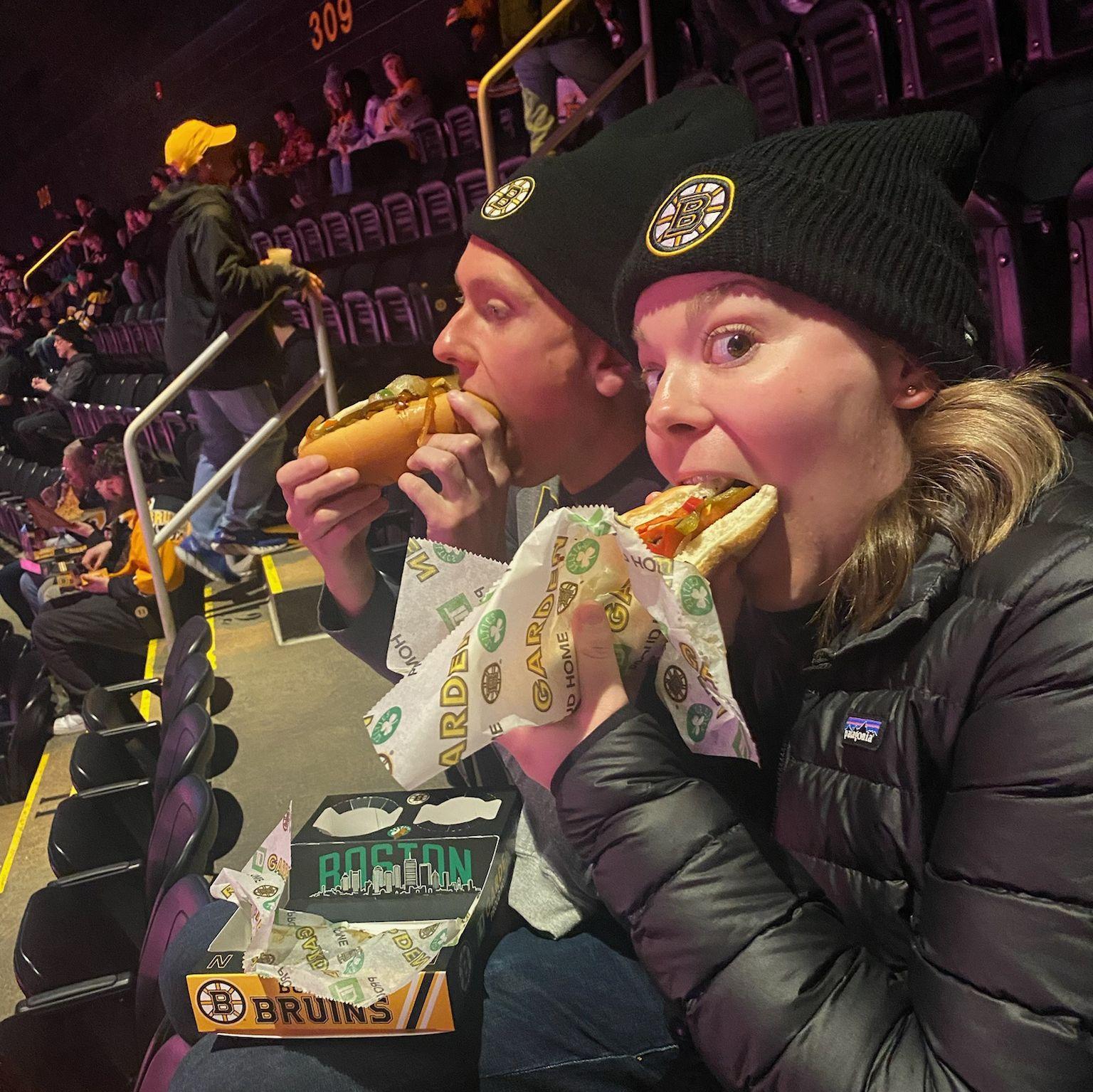 Glizzies at the Bruins game in Boston