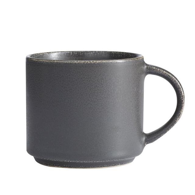 Mason Stoneware Mugs, Set of 4 - Charcoal