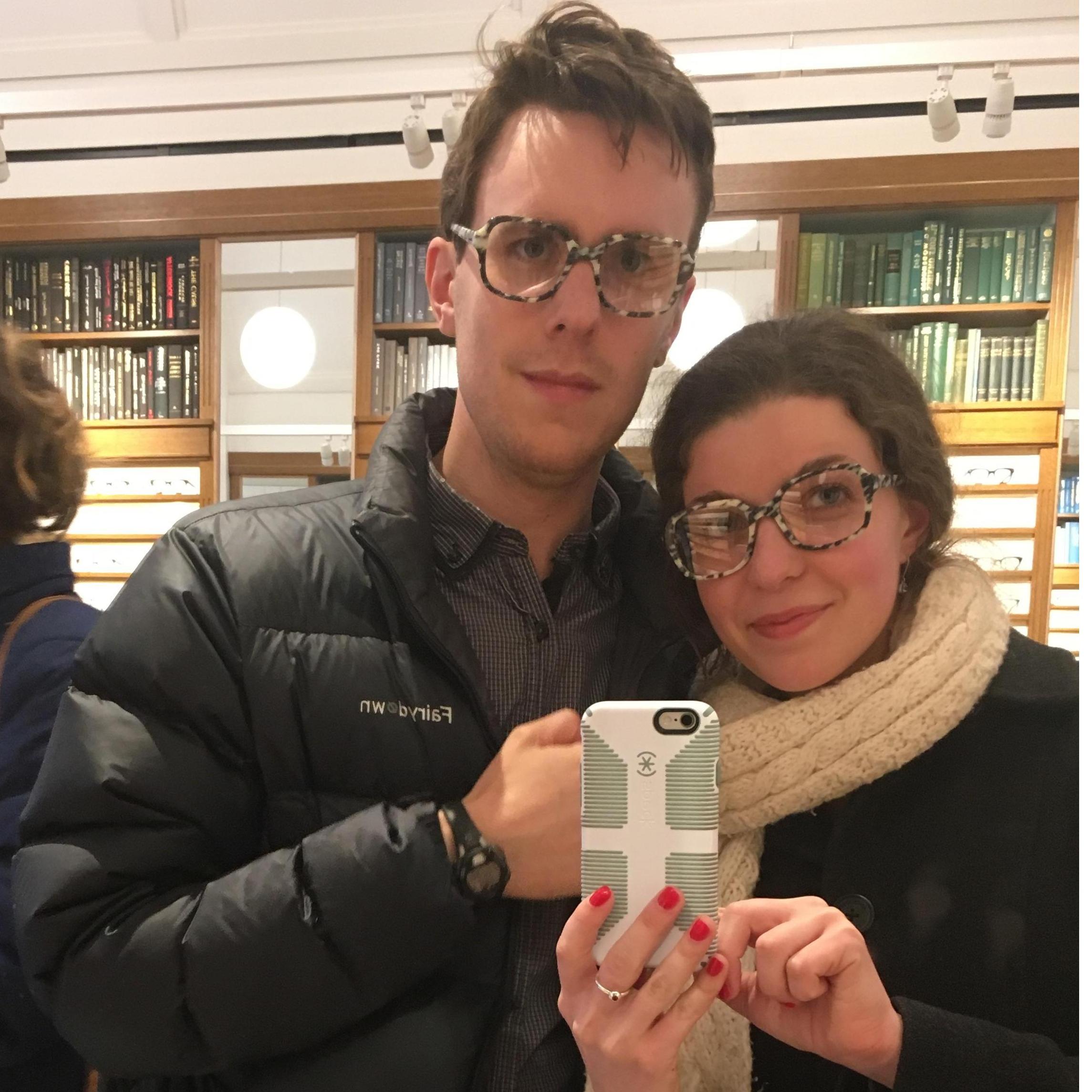 Experimenting with a new look.