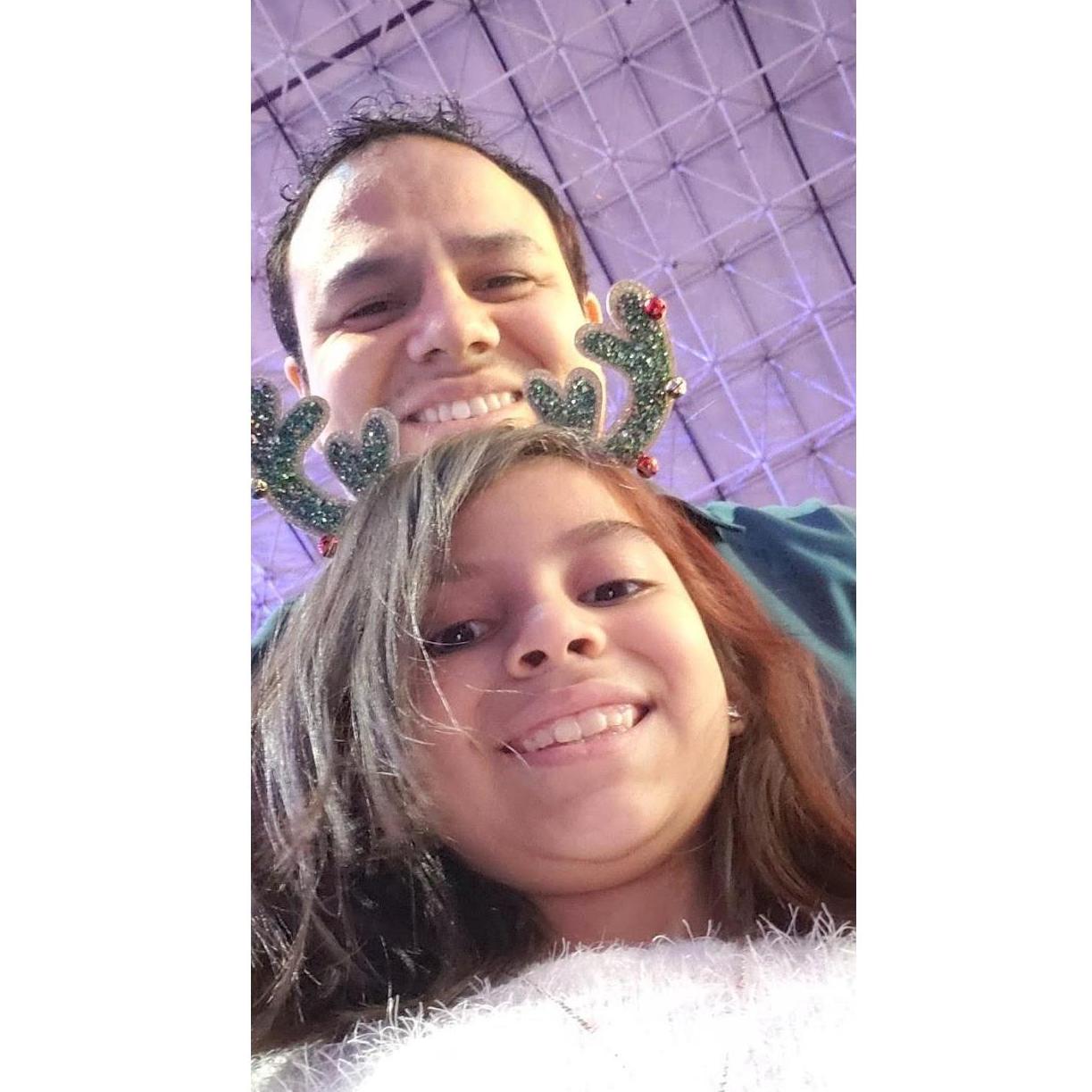Julio and Ellie at winter wonderland 2019