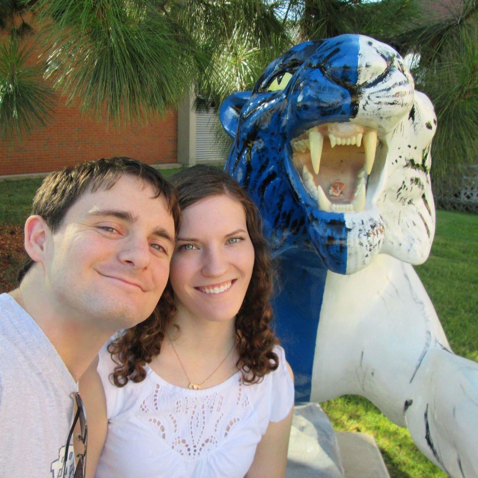 On the campus of Kimberly's alma mater, the University of Memphis, in Memphis, Tennessee August 2014