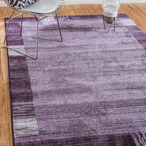 Unique Loom Del Mar Collection Contemporary Transitional Purple Area Rug (5' x 8')