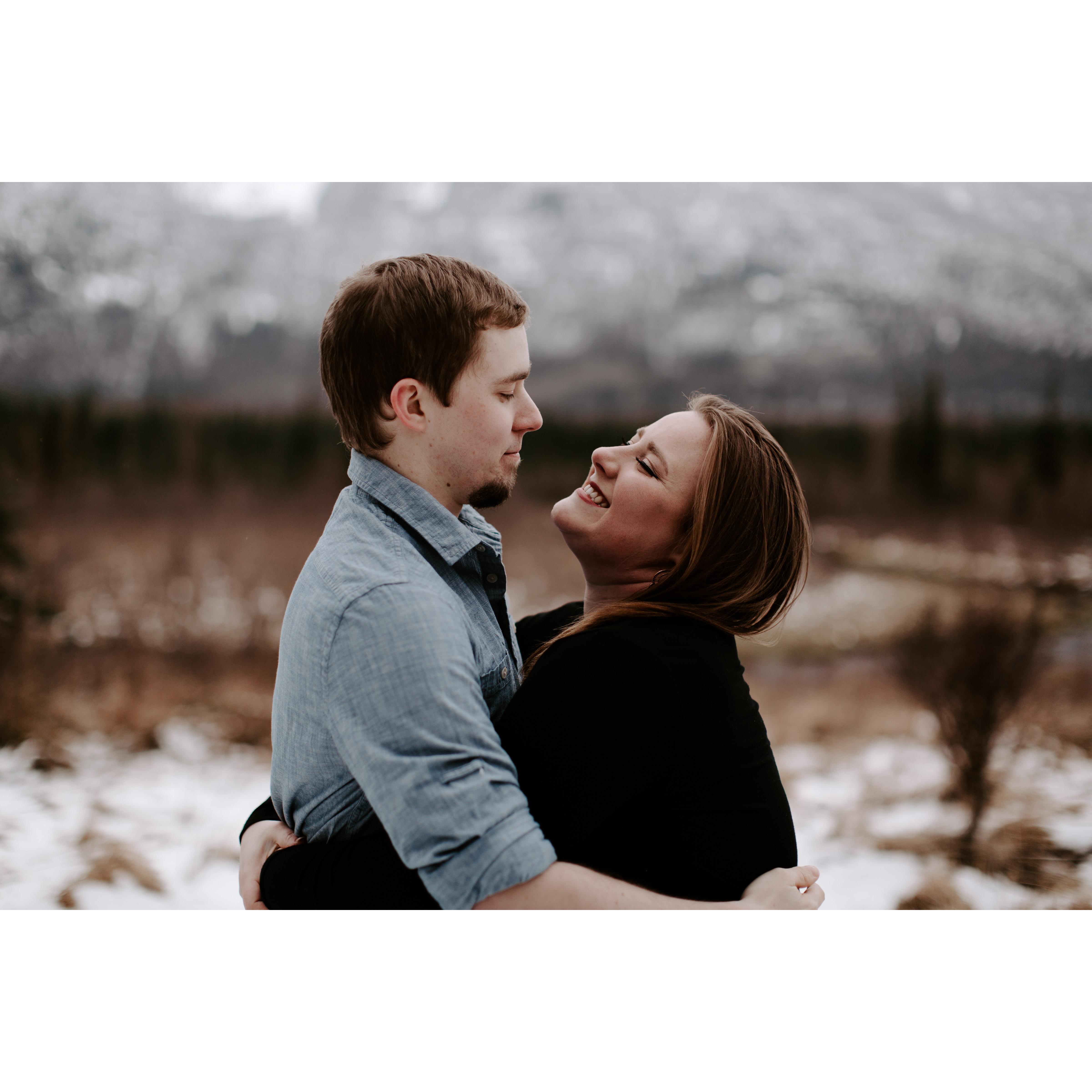 Engagement photos done in Alaska at Eagle River Nature Center by the amazing Sarah French.
Instagram: @sarah.french.photo
Facebook: @Sarah French Photo
Website: sarahfrenchphoto.com