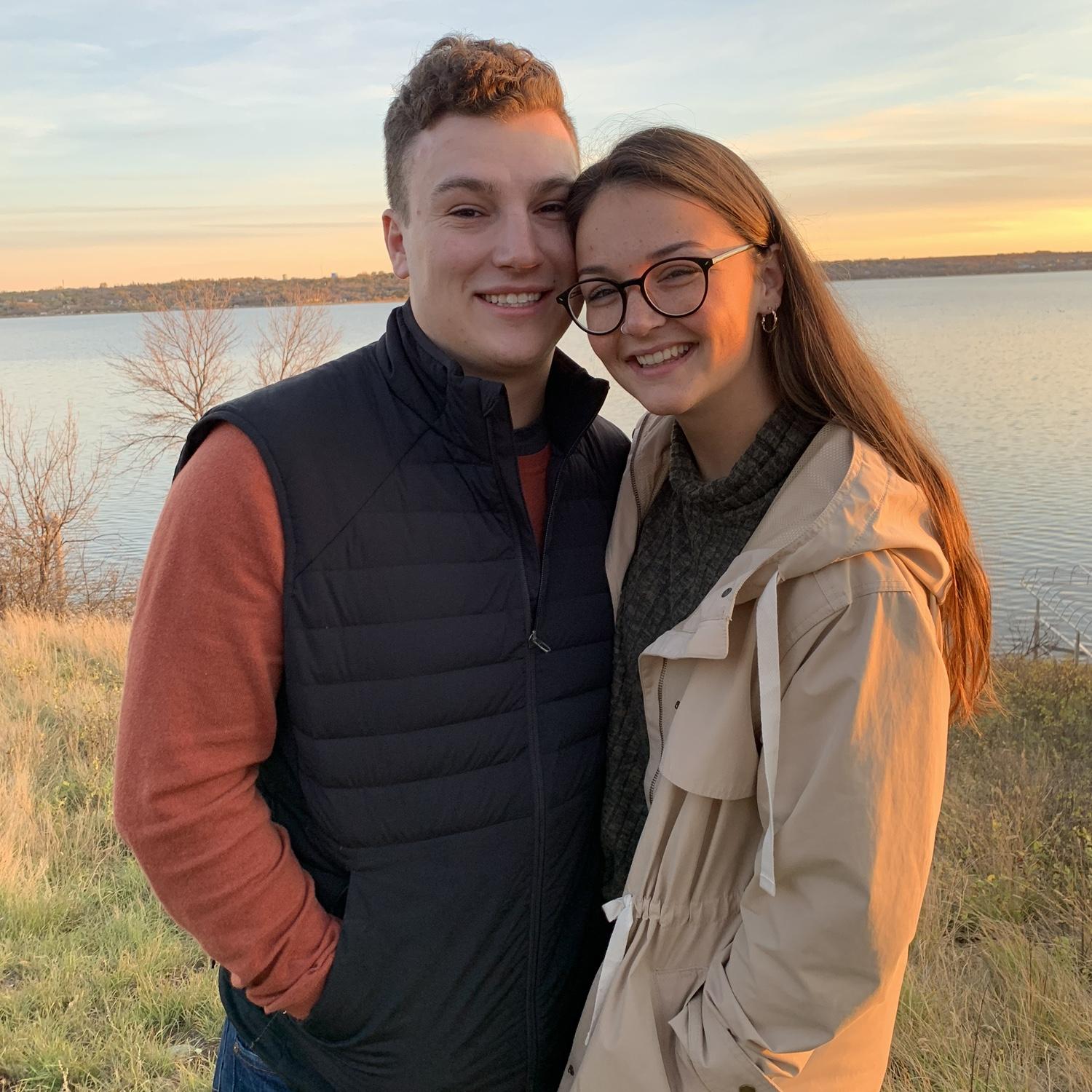 Enjoying the sunset at the lake! - October 2021