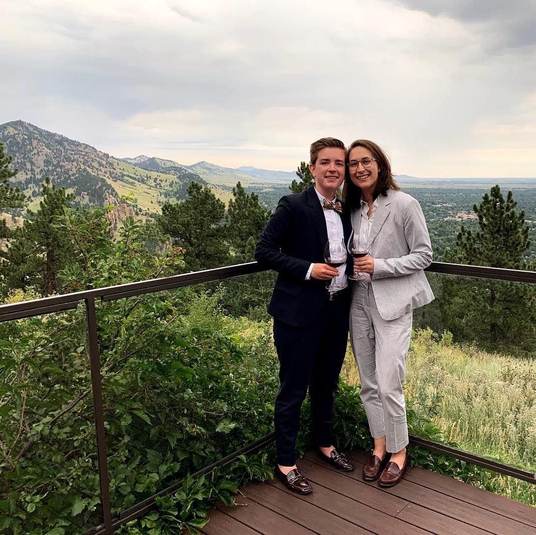 Dinner at Flagstaff House, Boulder, CO after the wedding of Caellagh and Jo Catley - both beloved members of our wedding party!