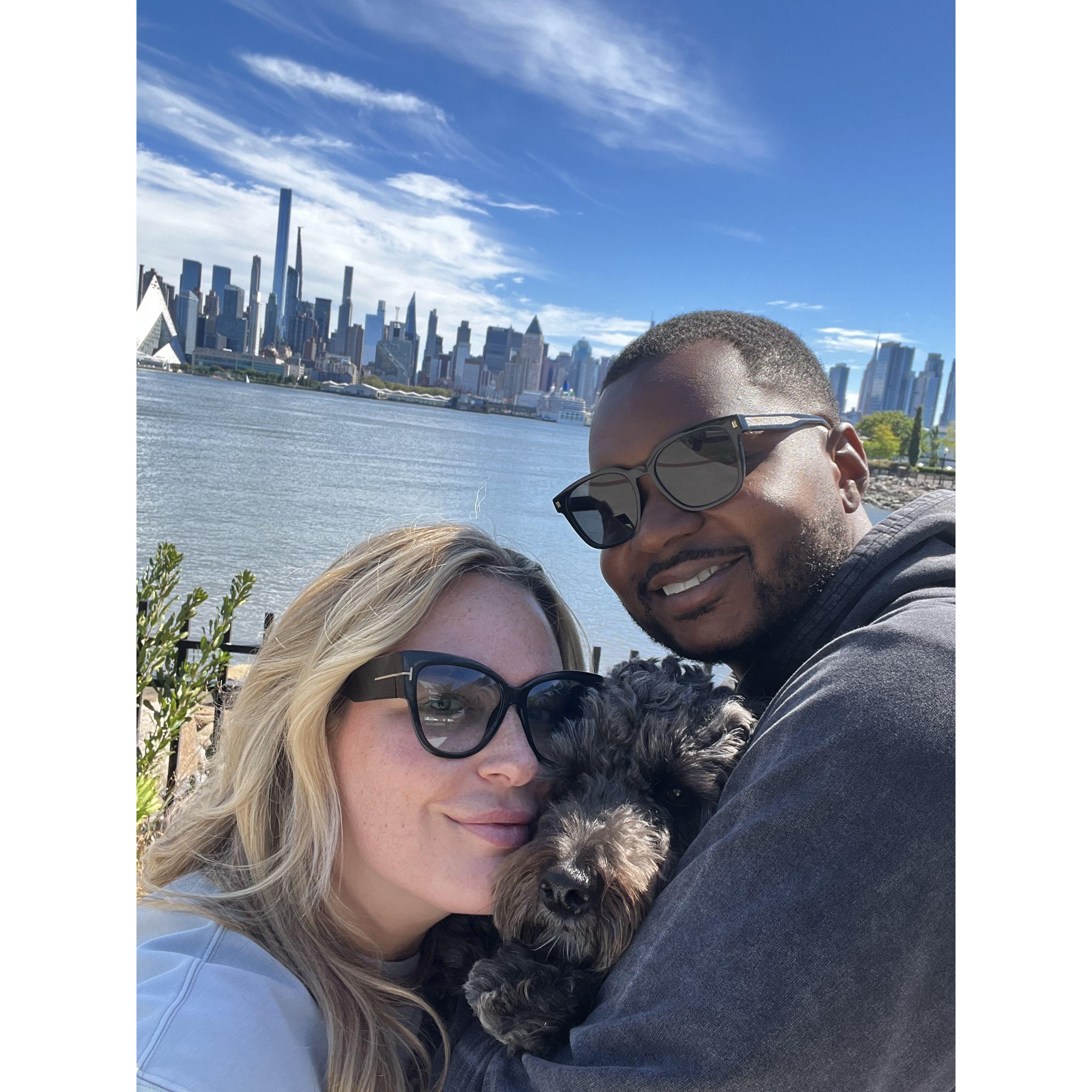 one of our favorite spots to walk around in Weehawken NJ