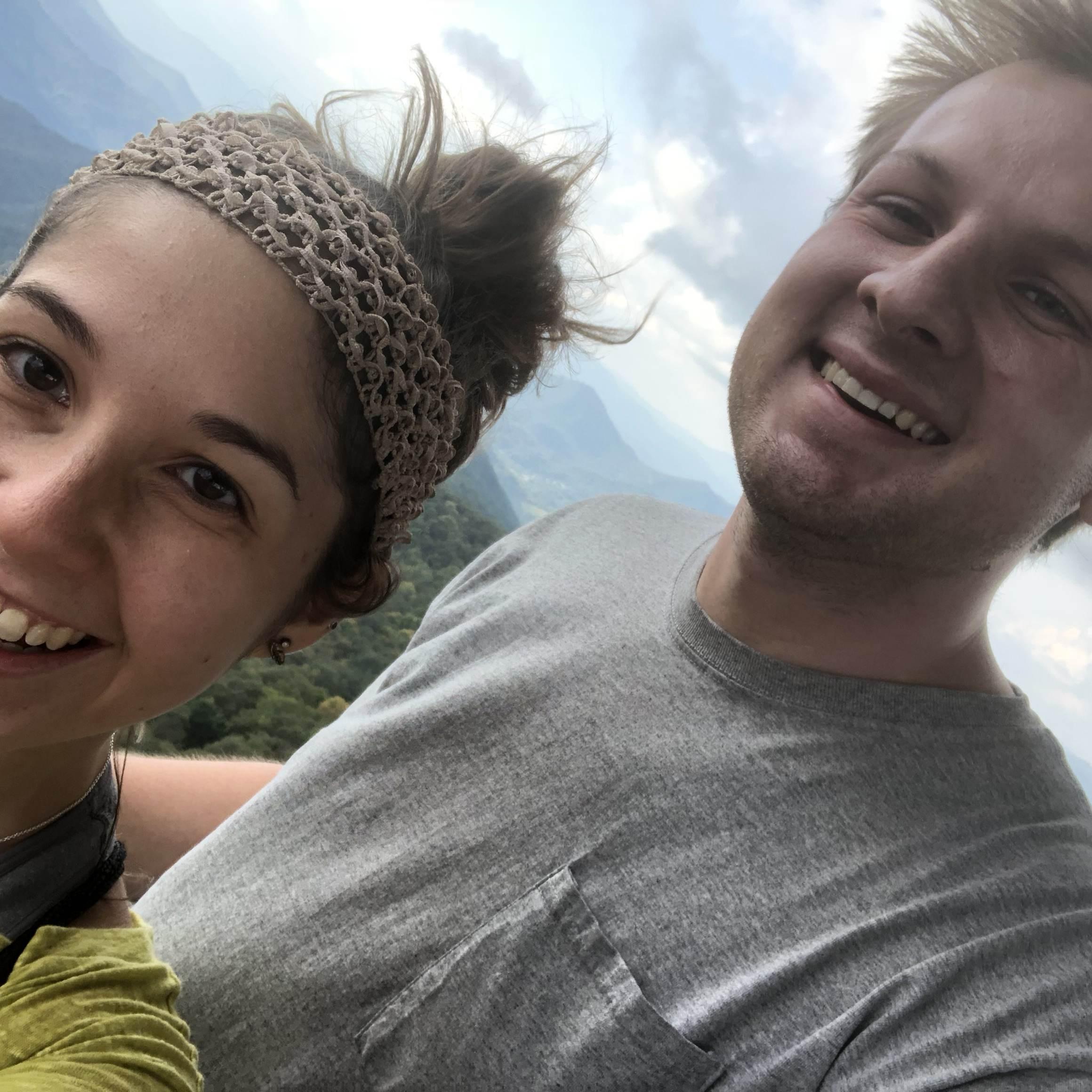 First photo together! Pisgah Forest, NC 2018