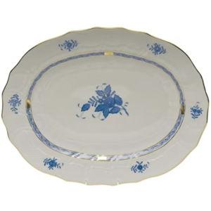 Herend Chinese Bouquet Blue Oval Platter, Large