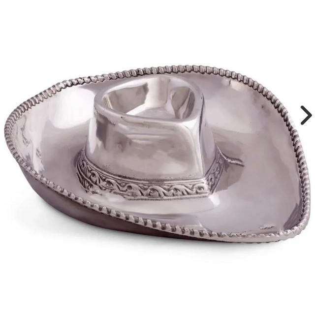 Cowboy Hat Chip & Dip Bowl