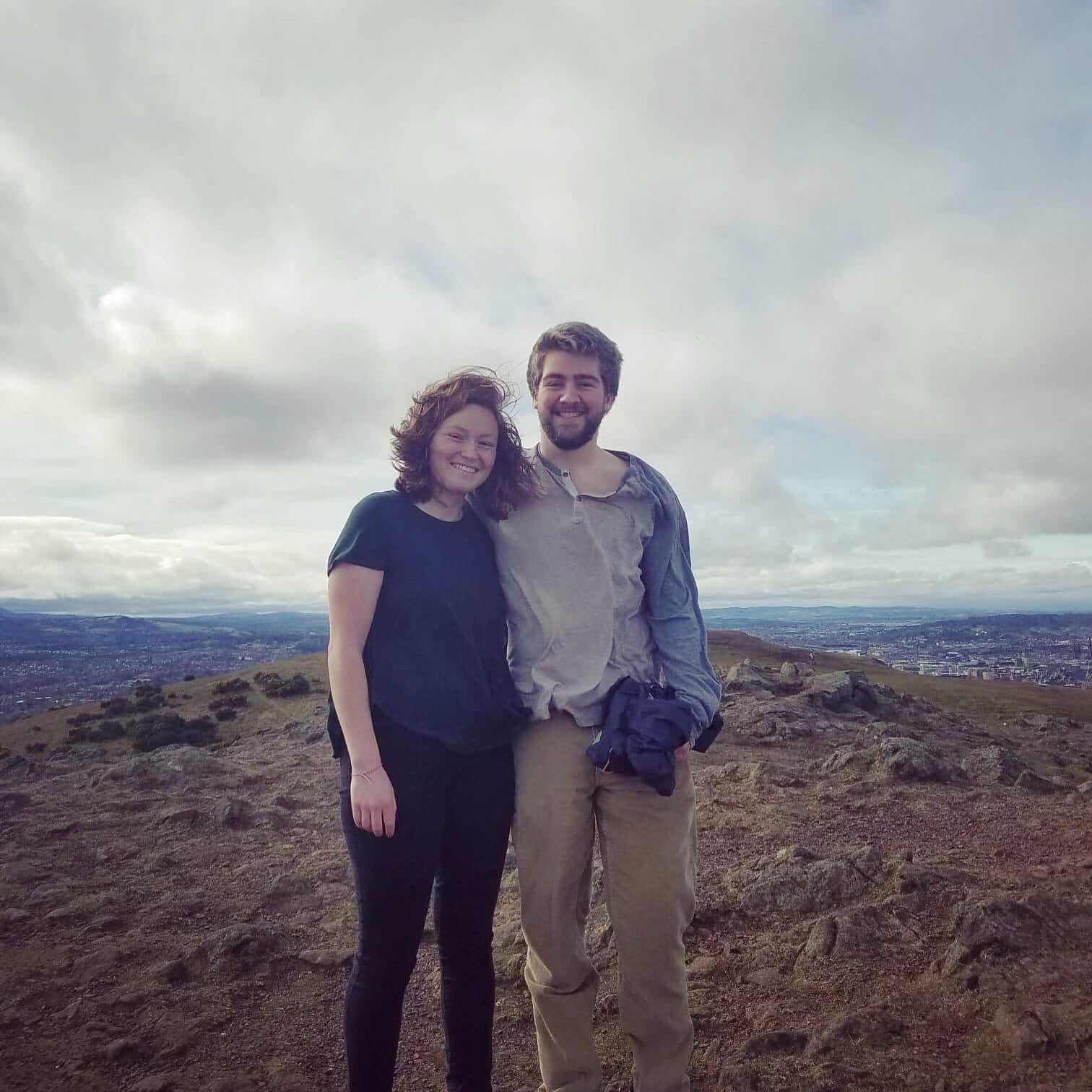 Veronica visiting Read in Edinburgh, Scotland, spring 2019.