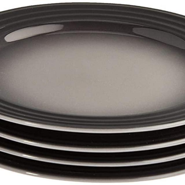Le Creuset PG9300S4-227F Salad Plates (Set of 4), 8.5", Oyster