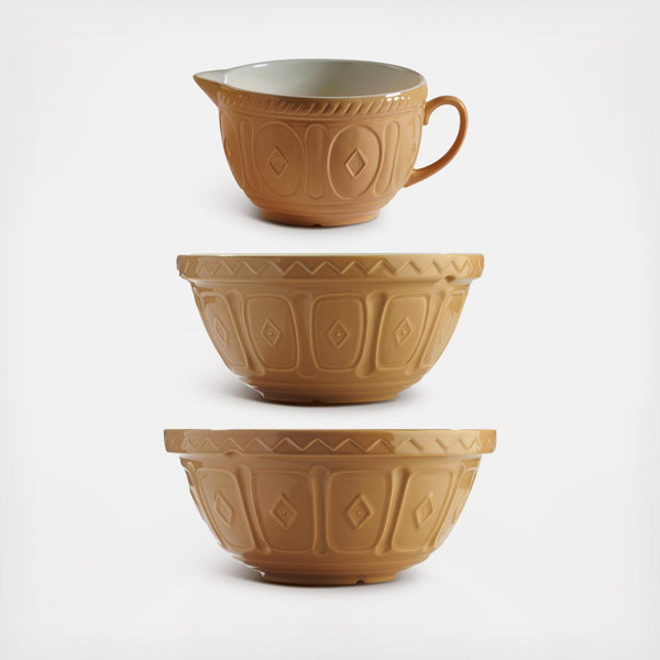 Mason Cash Cane Mixing Bowl- Size Variations – Silver Mushroom