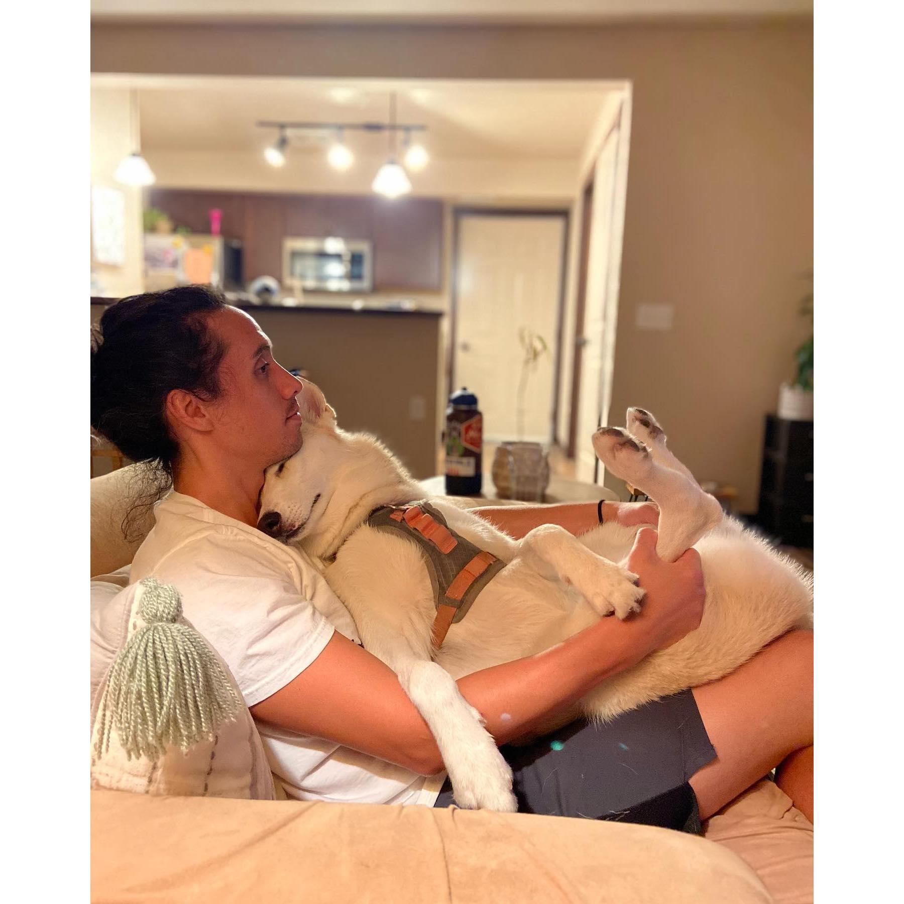 Our first apartment was only 450 sqft, needless to say, Pua was very happy when moved into a bigger spot. August 2021