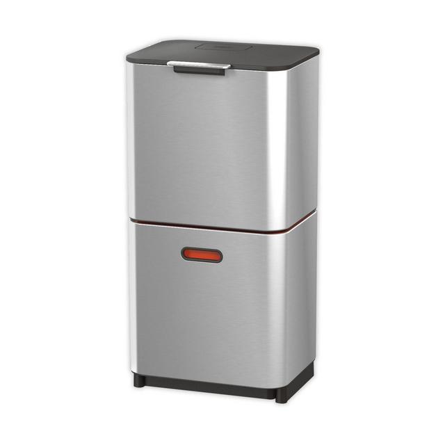 Joseph Joseph® Totem 60-Liter Trash/Recycle Combo Bin in Stainless Steel