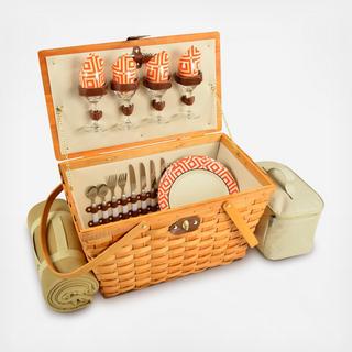 4-Person Settler Picnic Basket with Blanket