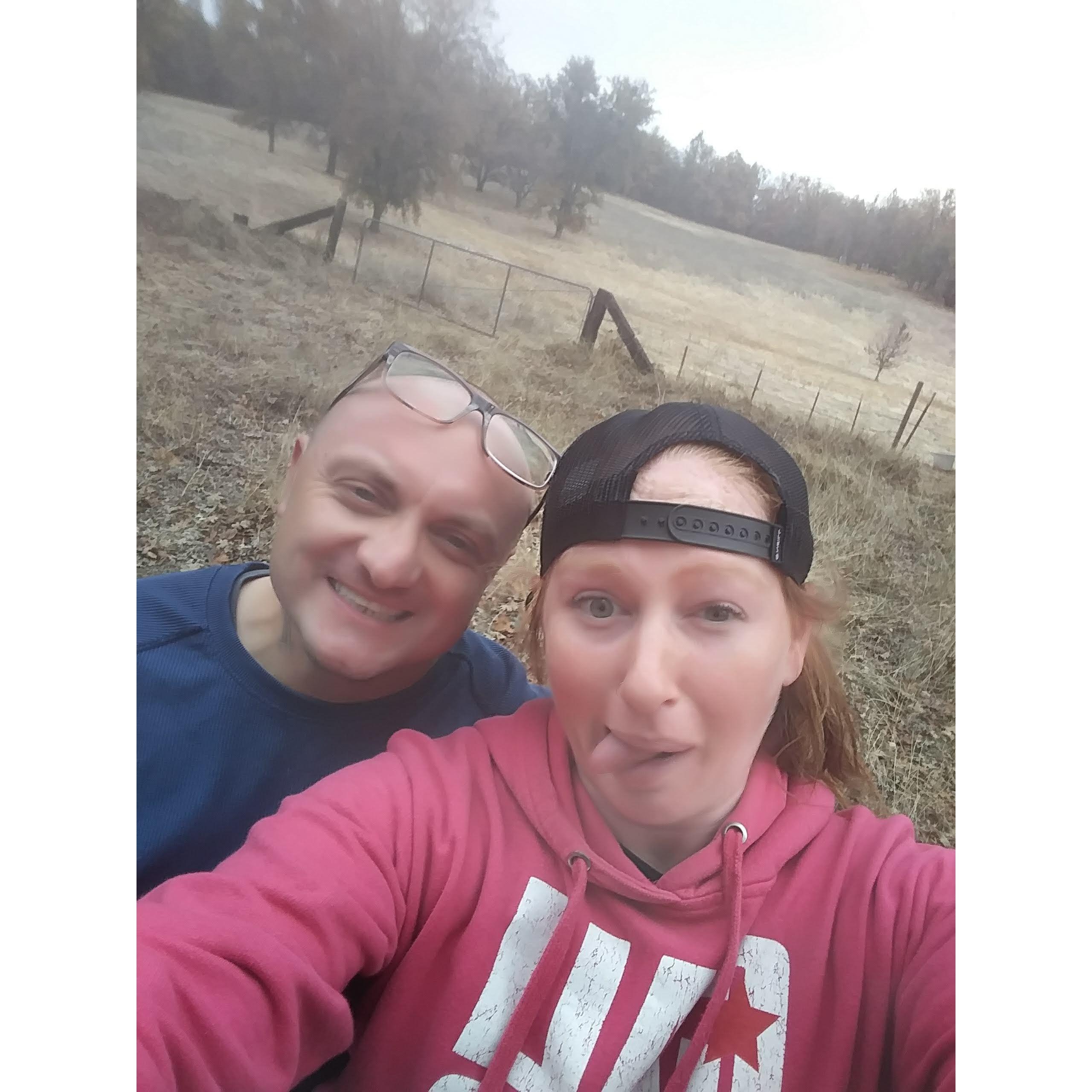 Our first walk together