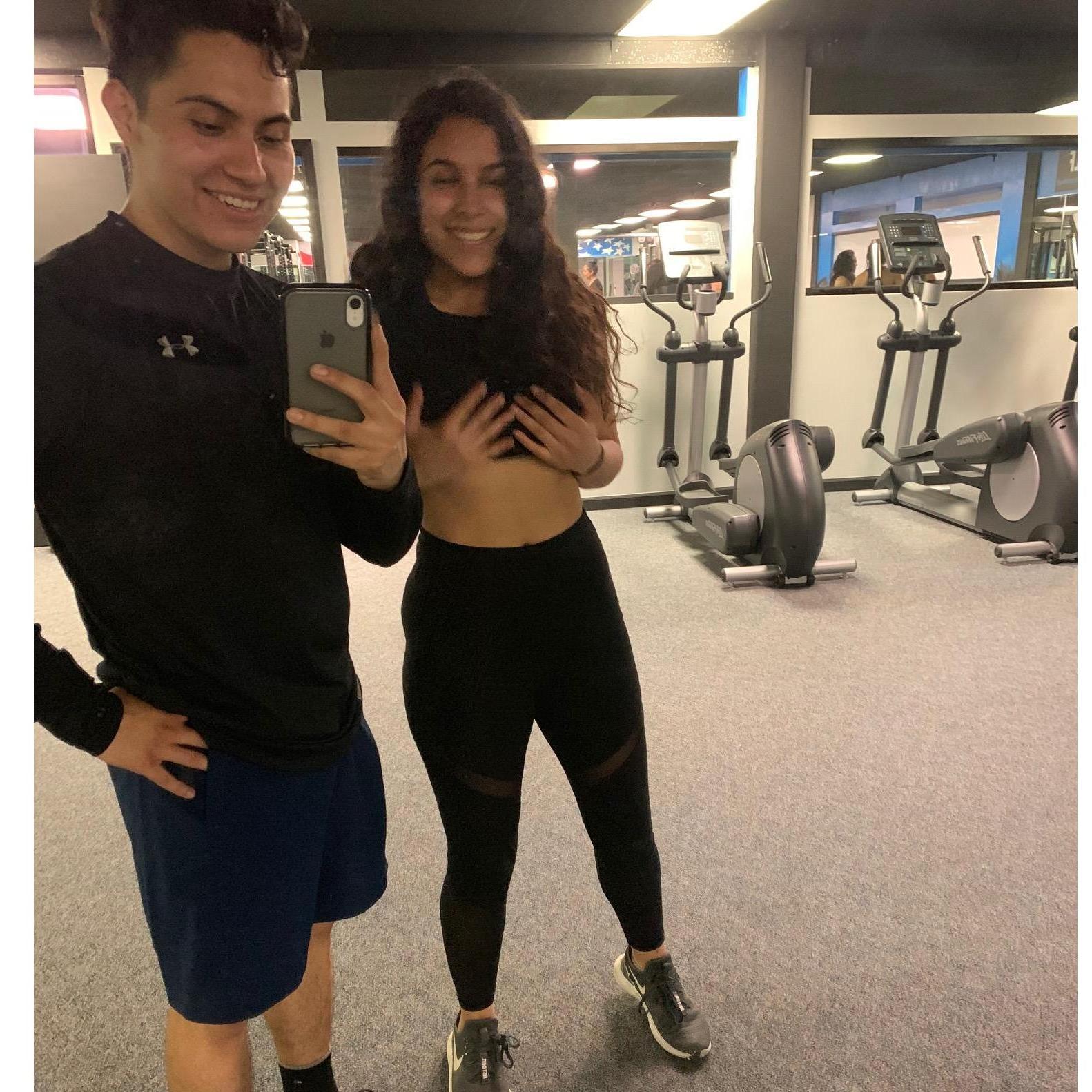 Us during my bikini comp prep in 2019!