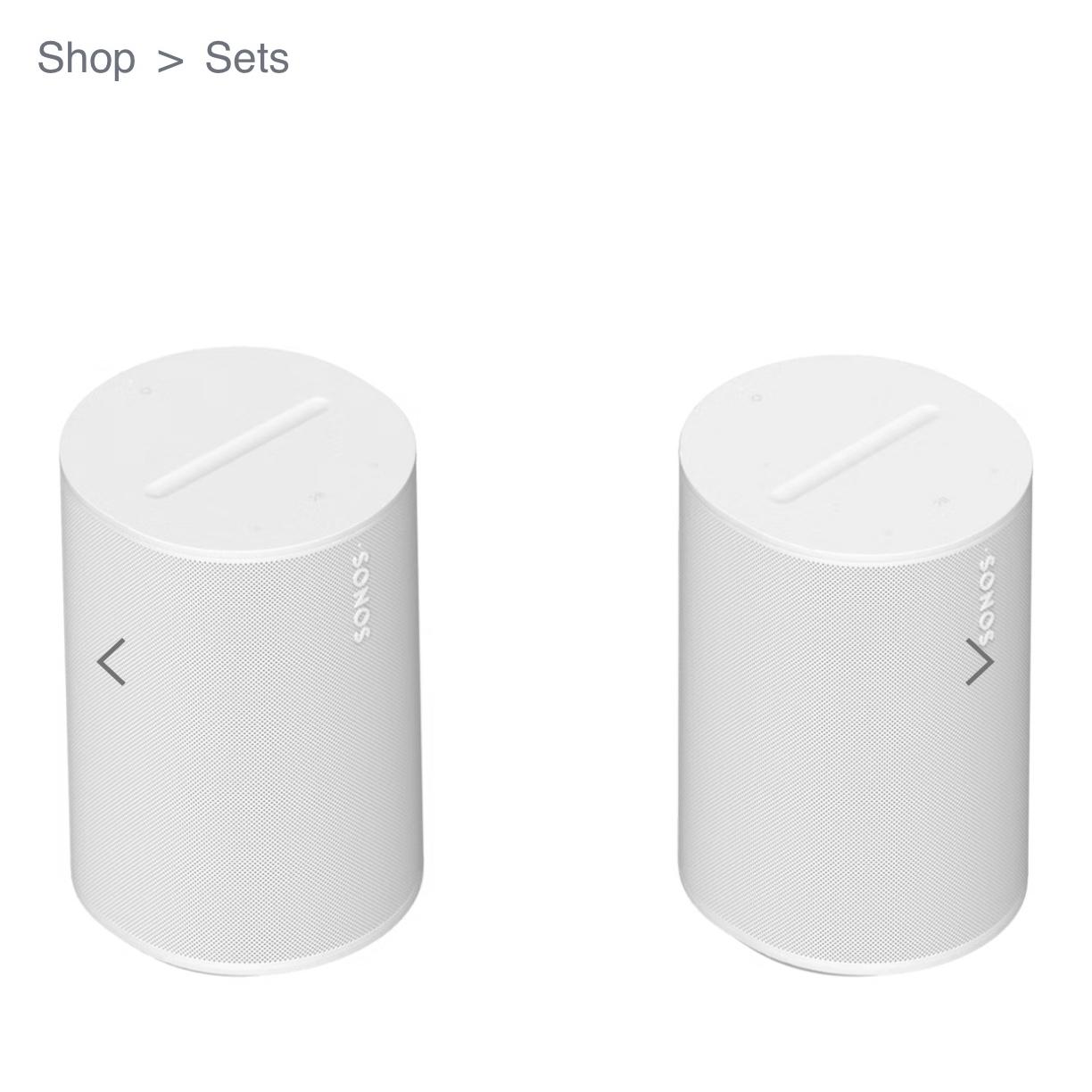 Two Room Set with Era 100 | Sonos in White