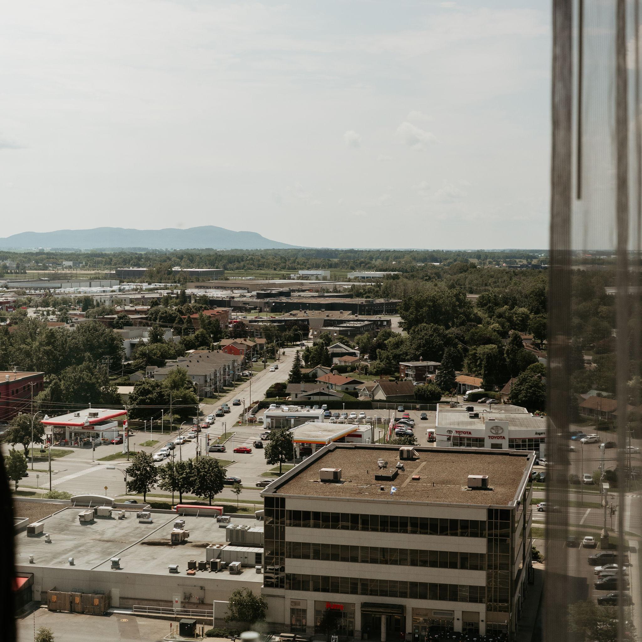 Vue de la chambre d'hôtel