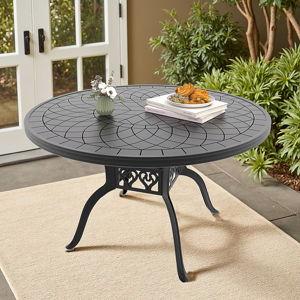 Nicesure Dining Table Round Outdoor Dining Table