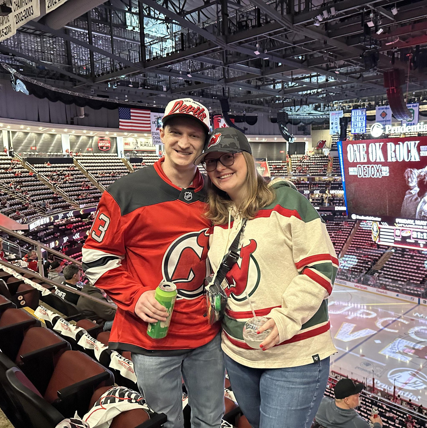We love going to NJ Devils games!
