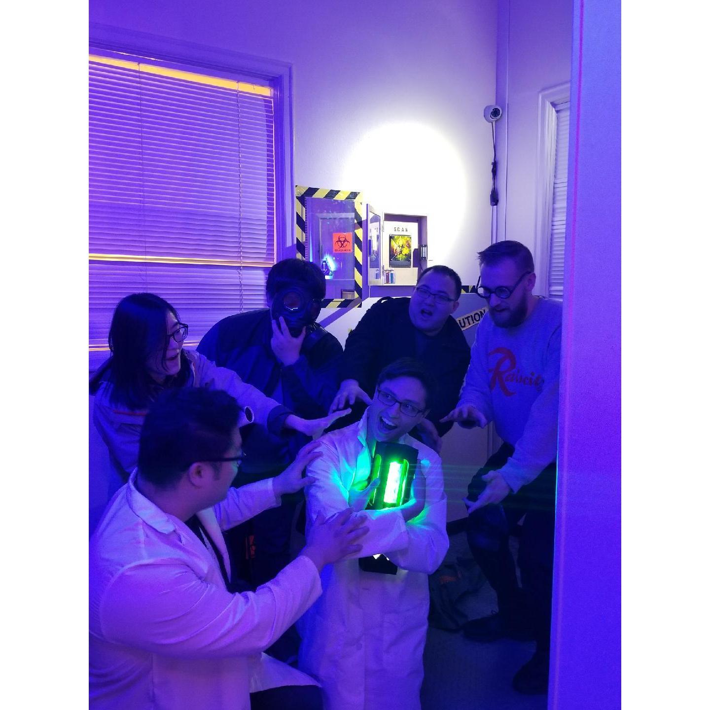 January 2018: We started a tradition to do an escape room every year for Josh's birthday!