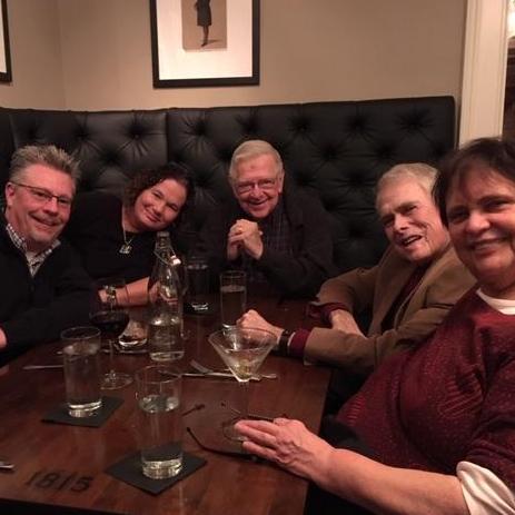Blessed to celebrate dinner with Papa Fetz and good friends!