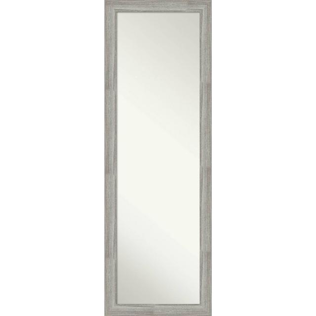 18" x 52" Narrow Full Length The Door Mirror Dove Graywash - Amanti Art
