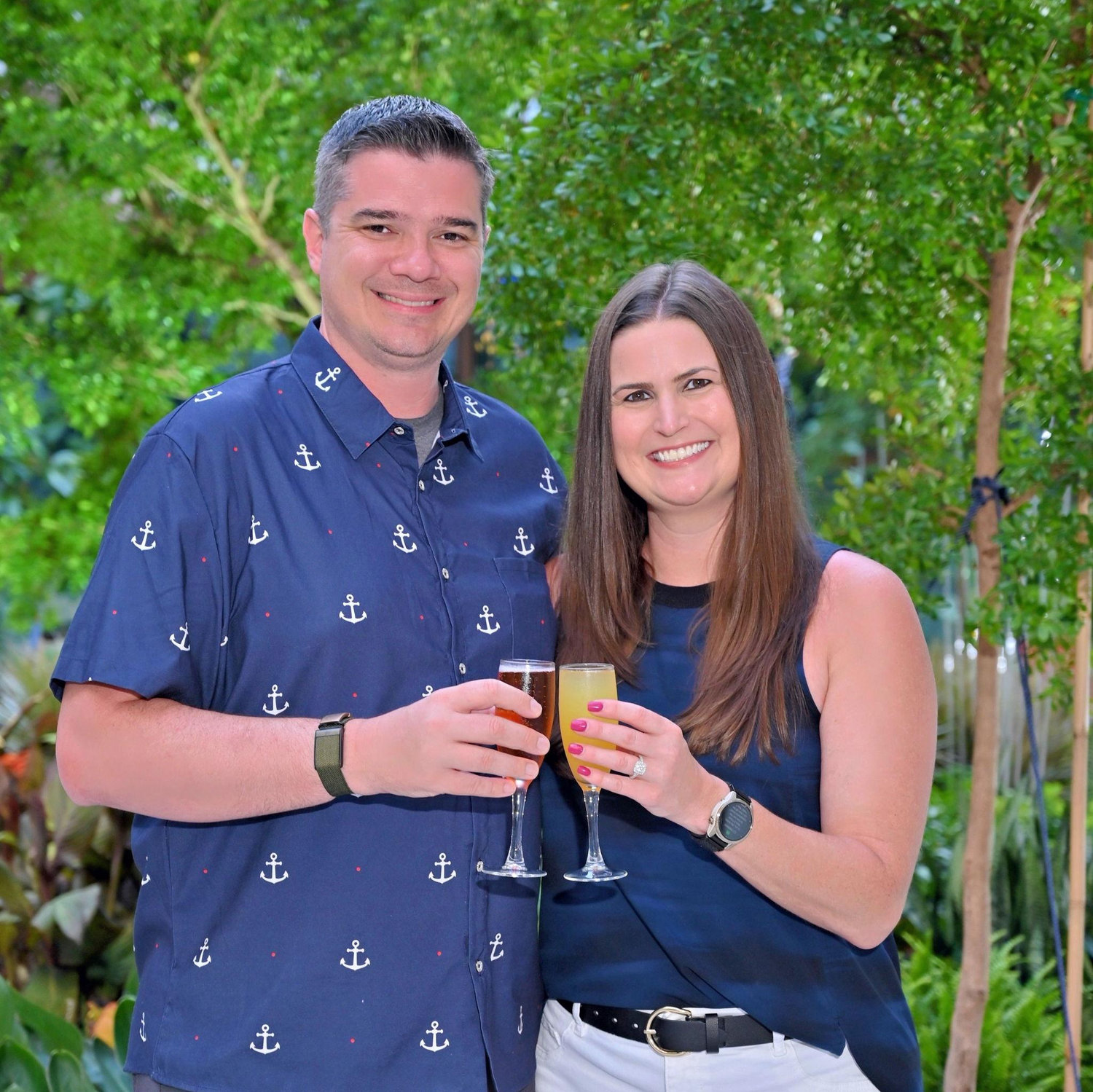 Celebrating our Engagement with a lil champagne toast!