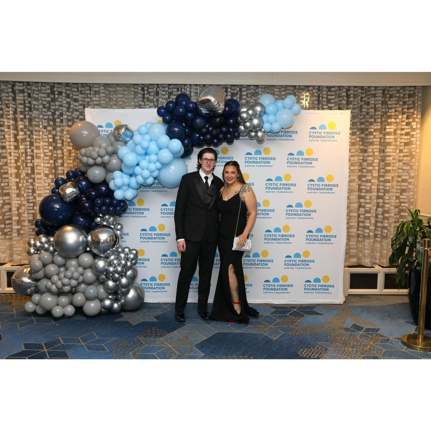 At the Cystic Fibrosis Foundation Rose Ball fundraiser event