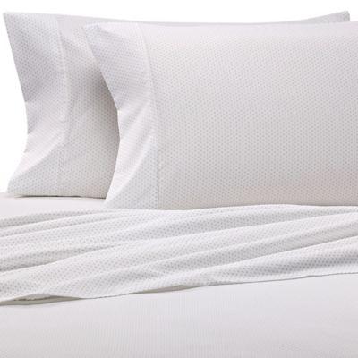 Home Collection Dot Print Queen Sheet Set in Light Grey