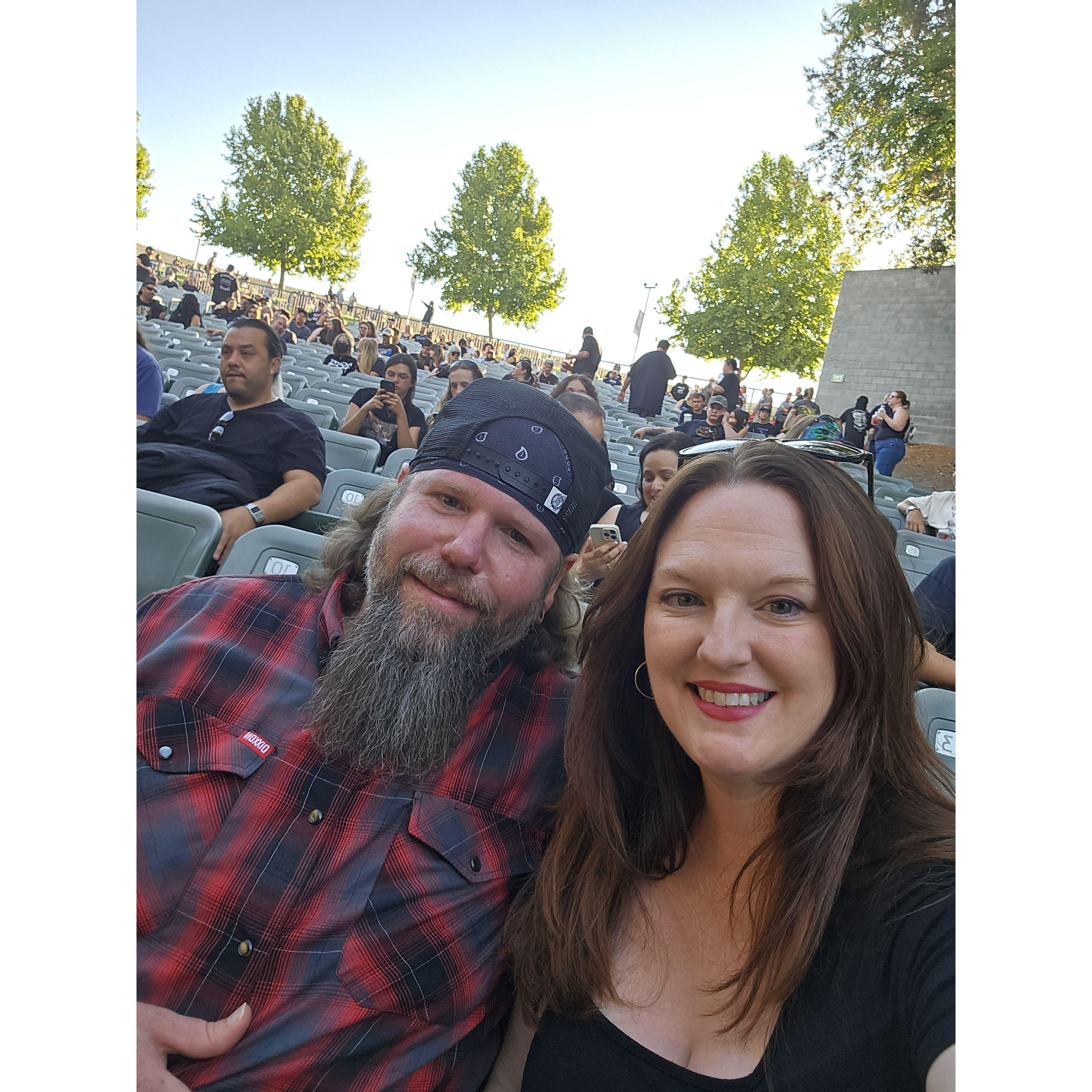 Sara's first metal concert. August, 2024