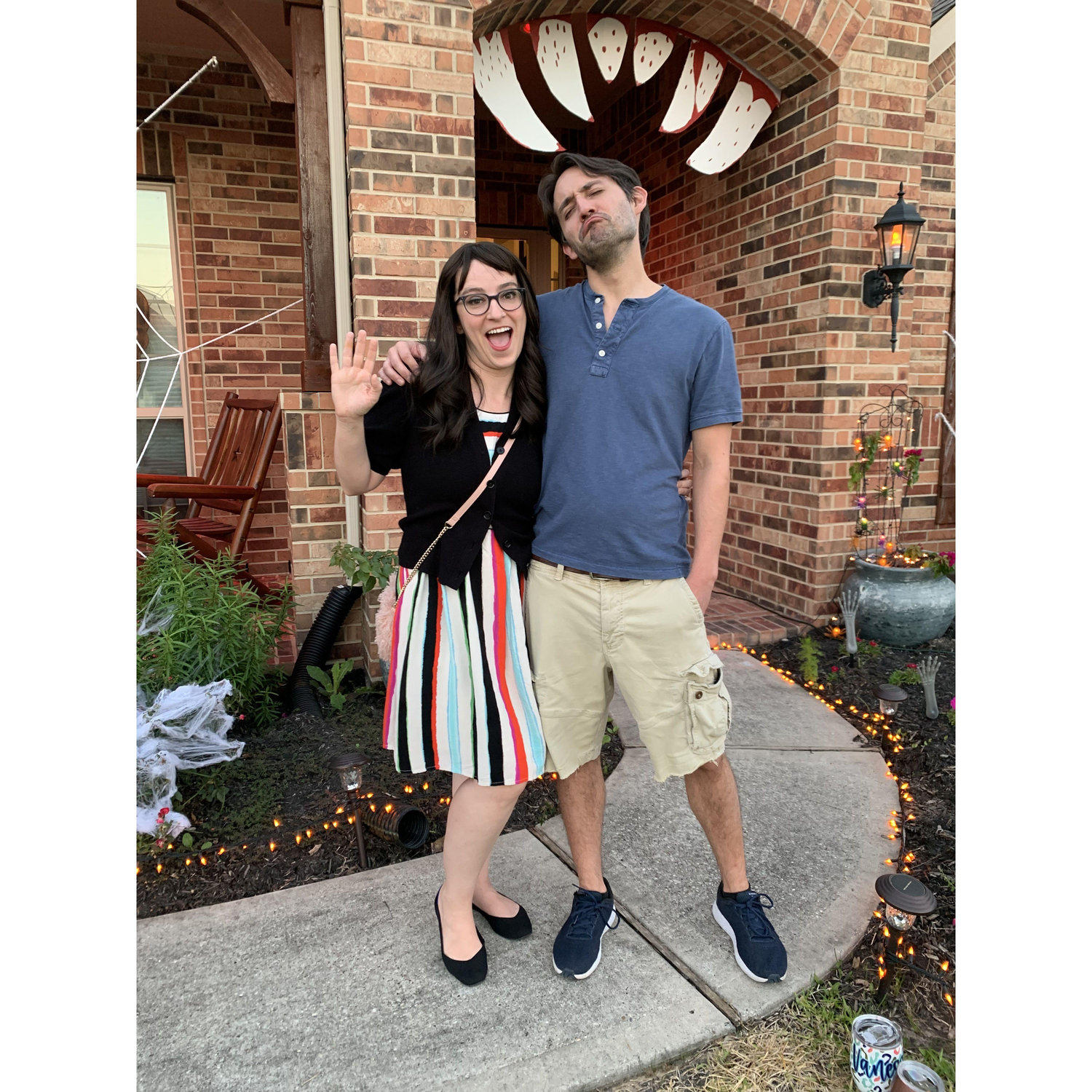 Jess and Nick from "New Girl", Halloween 2021