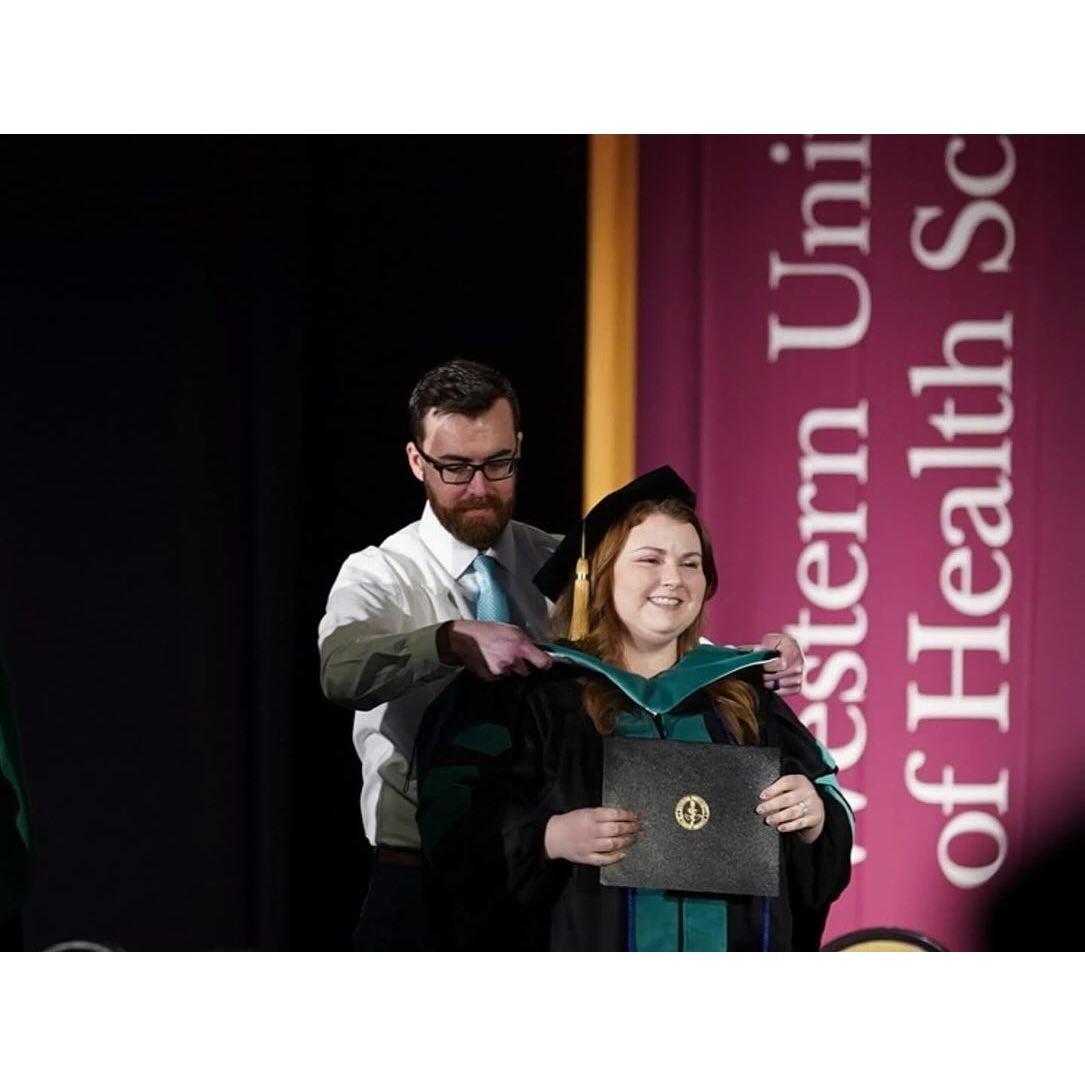 No one I would rather have the honor of hooding me into becoming a doctor