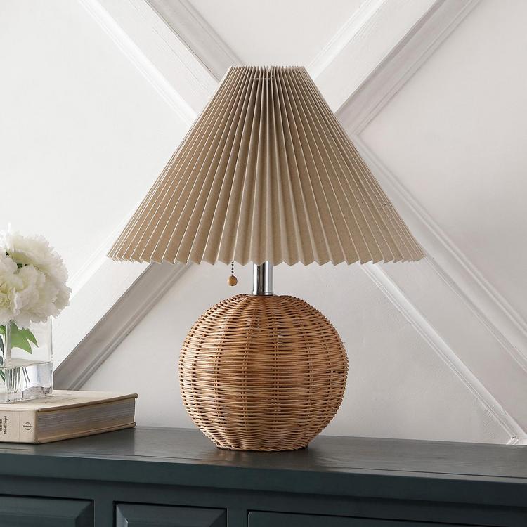 JONATHAN Y, Aksel Coastal Scandinavian Sphere LED Table Lamp | Zola