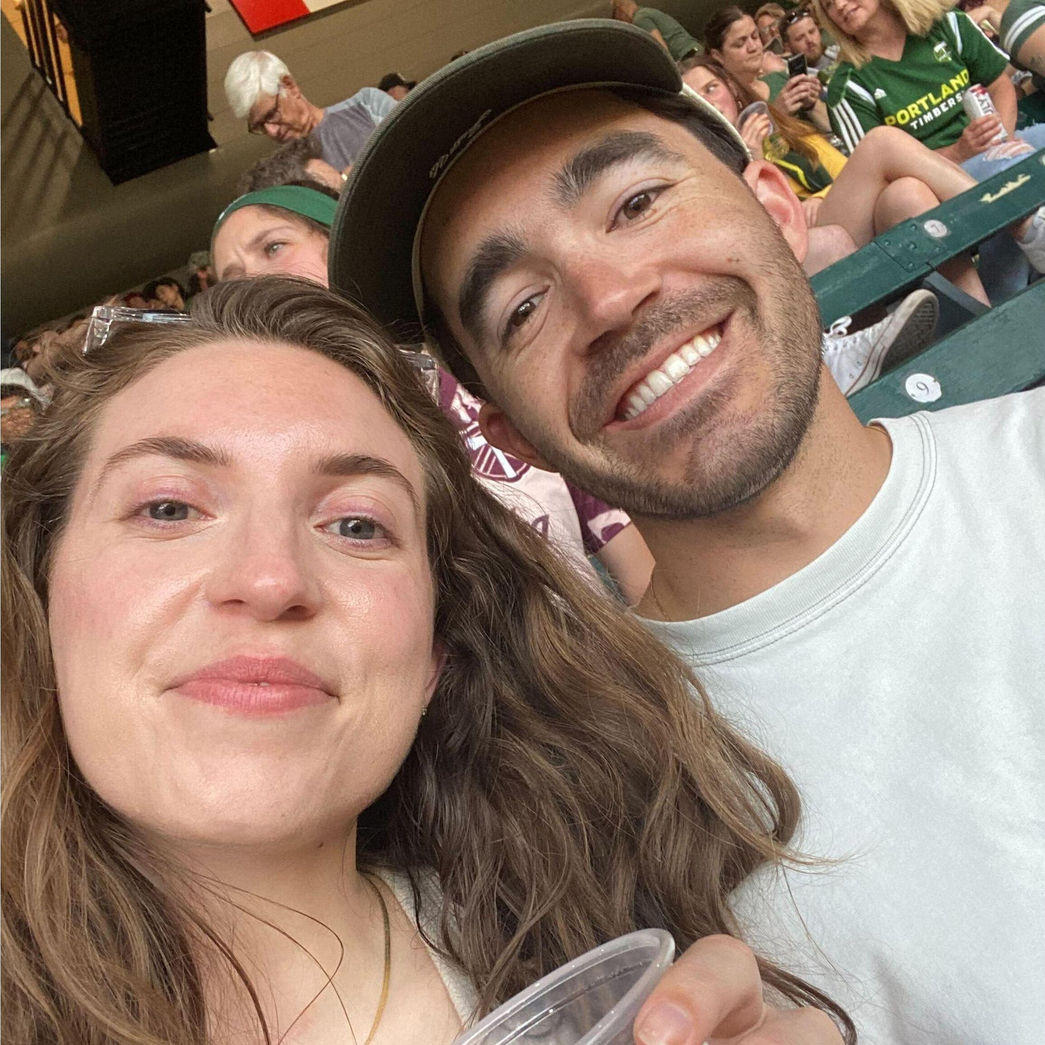 our first timbers game together