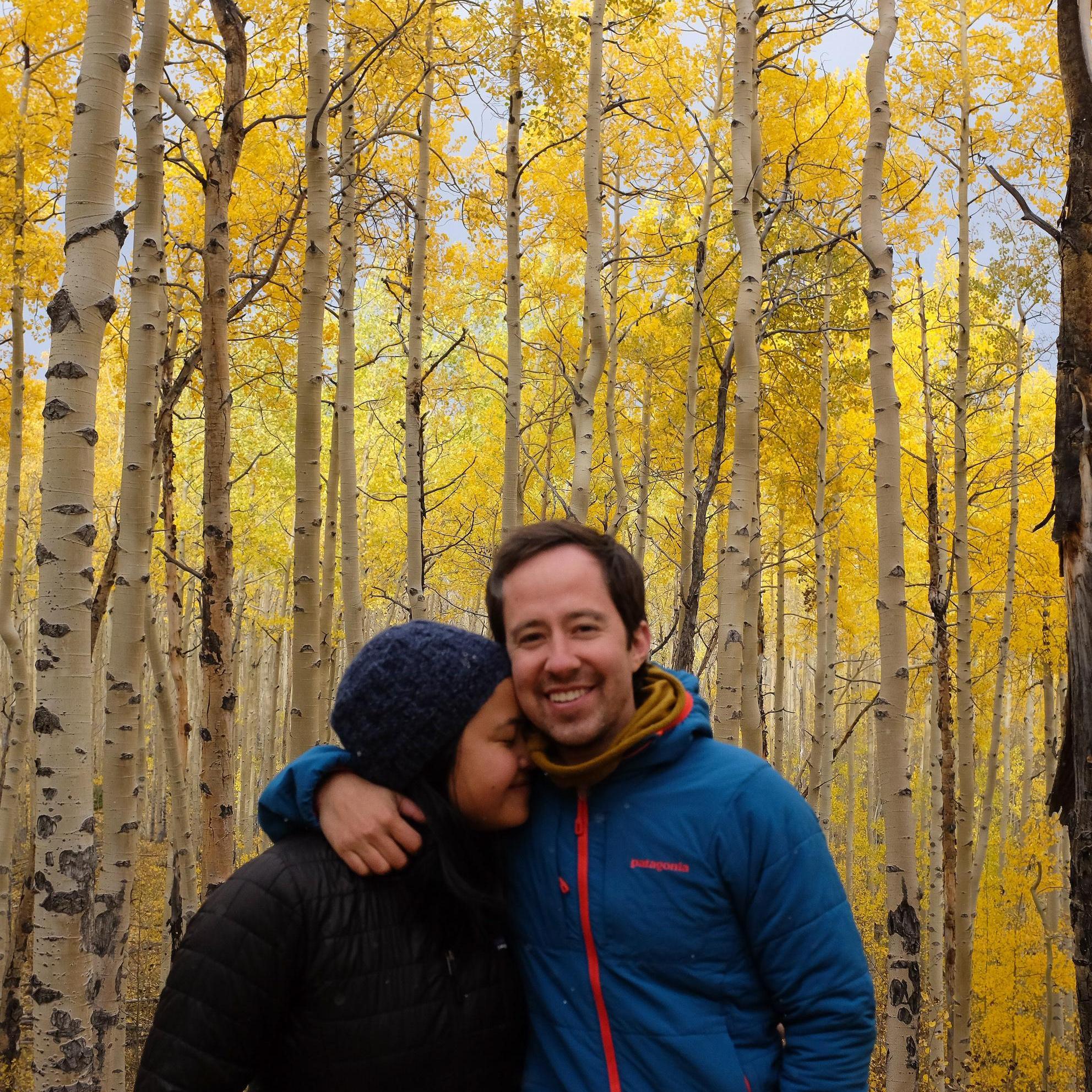 In Leadville with the larches visiting Cam and Claire